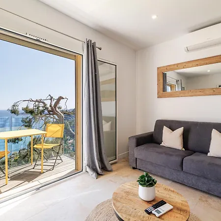 아파트 Les Citrons D 2p - Vue Spectaculaire - Terrasse Et Balcon - Climatisation 에즈